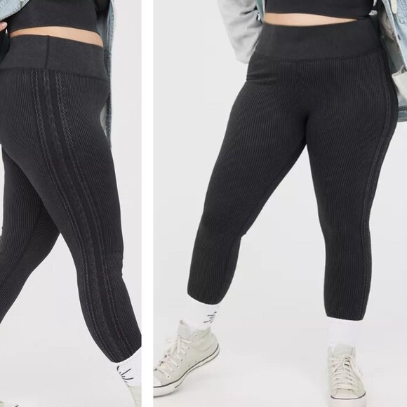 Aerie Offline Seamless Cable High Waisted Legging Size Small - Picture 1 of 8